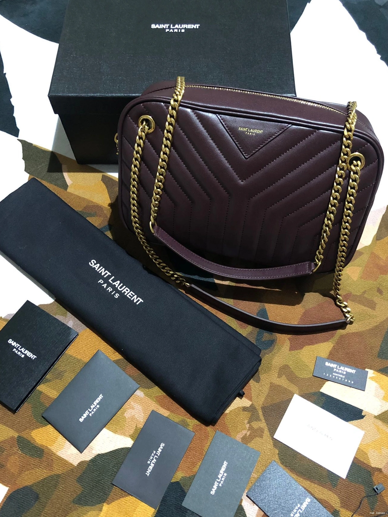 Repladies REP Y-QUILTED YSL IN JOAN BAG CAMERA SMOOTH LEATHER 0803